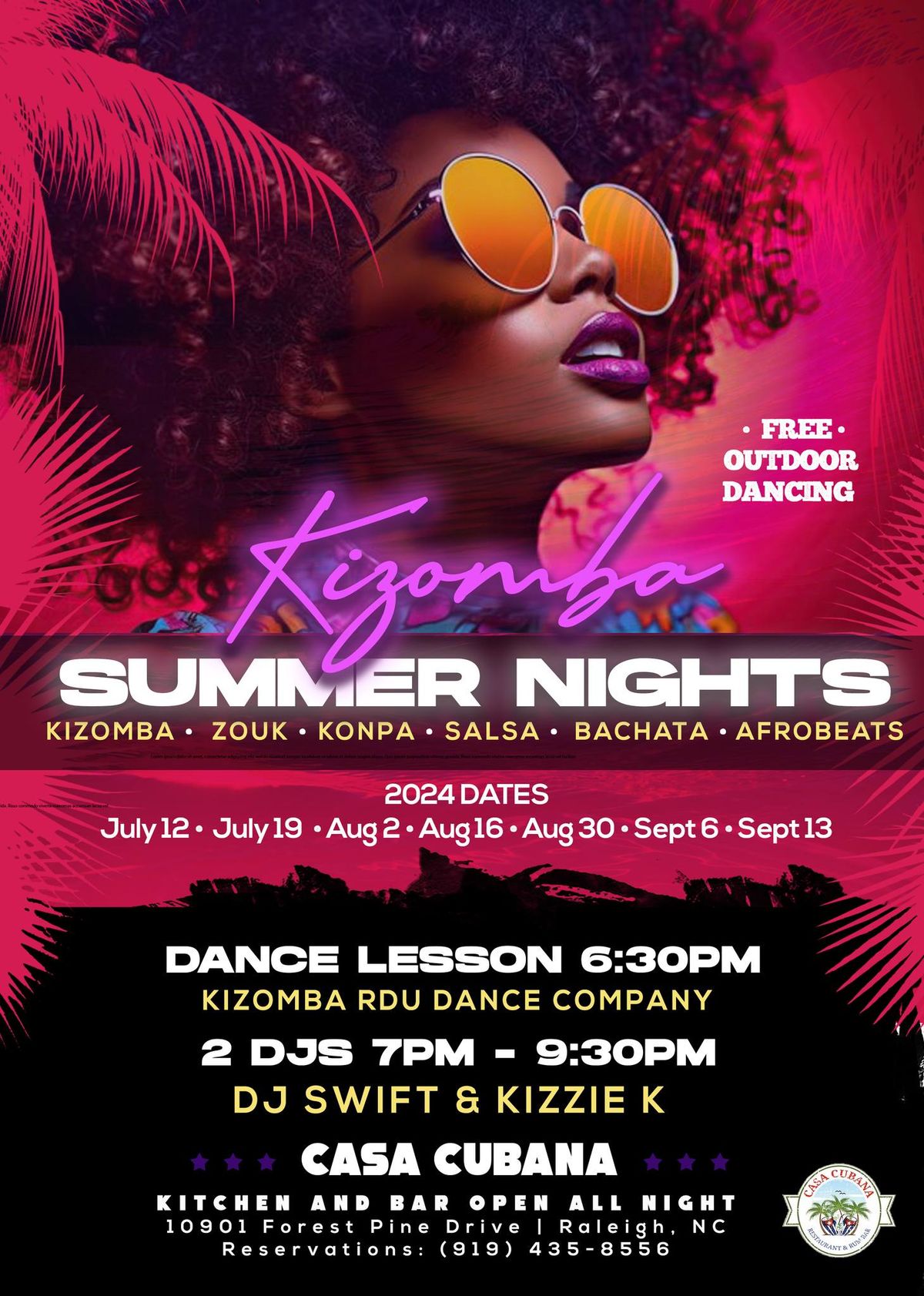 Kizomba Summer Nights at Casa Cubana - FREE EVENT - OUTDOOR DANCING - AFRO x LATIN PARTY