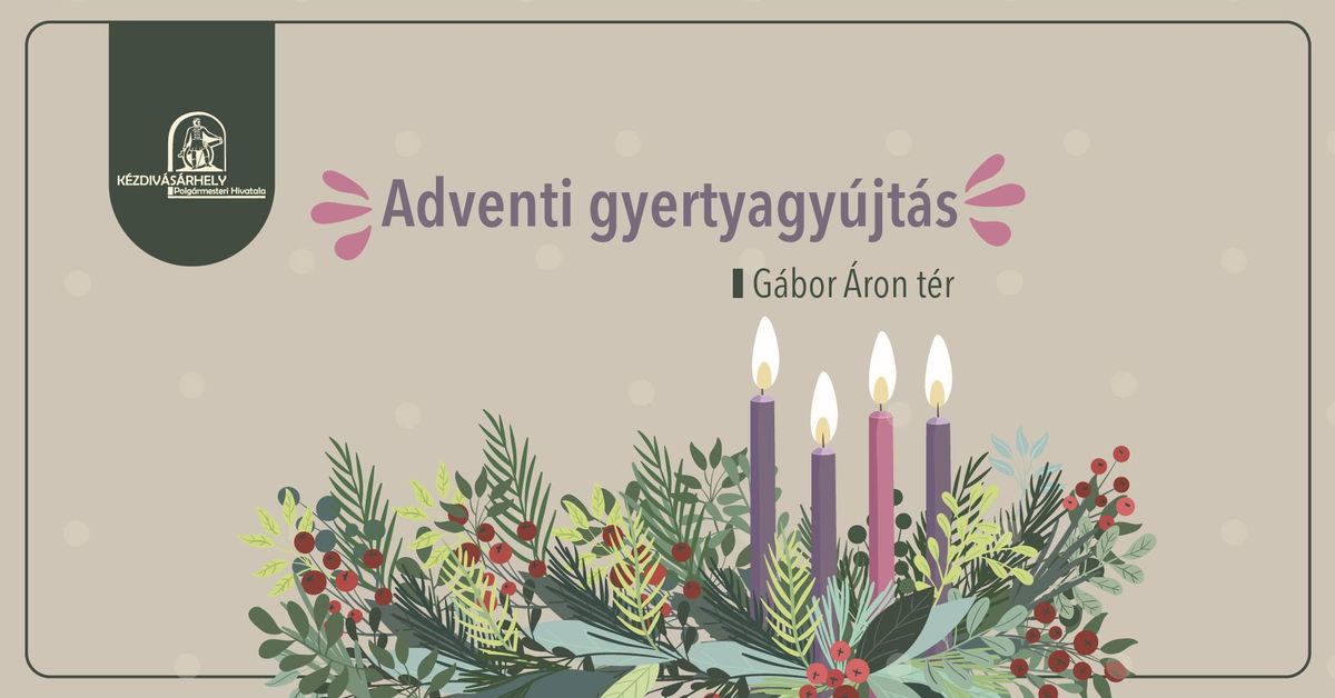 Adventi gyertyagy\u00fajt\u00e1s \ud83d\udd6f\ufe0f K\u00e9zdiv\u00e1s\u00e1rhely f\u0151ter\u00e9n 