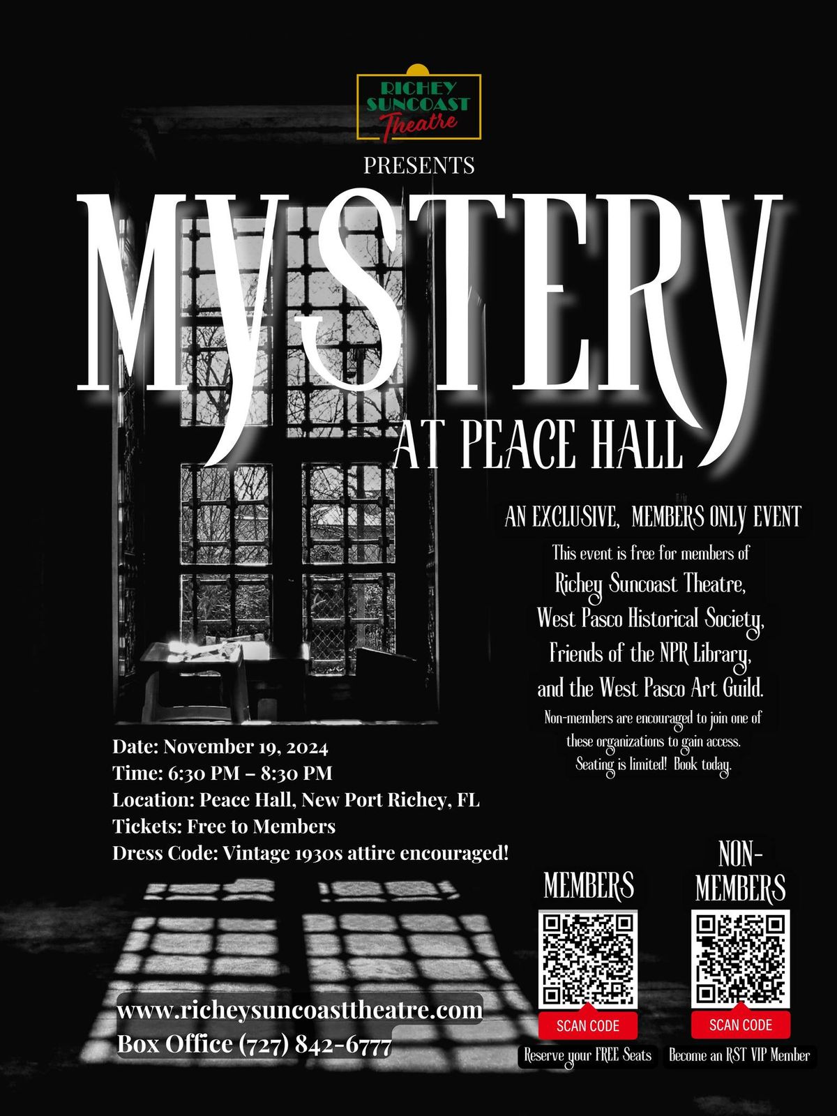 Mystery at Peace Hall - An Exclusive Members-Only Event