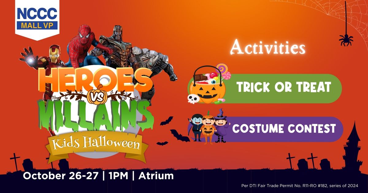 Heroes vs Villains Kids Halloween