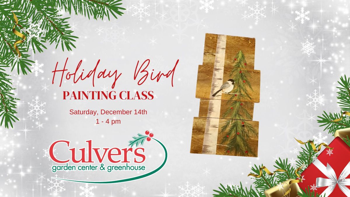 Holiday Bird Painting Class