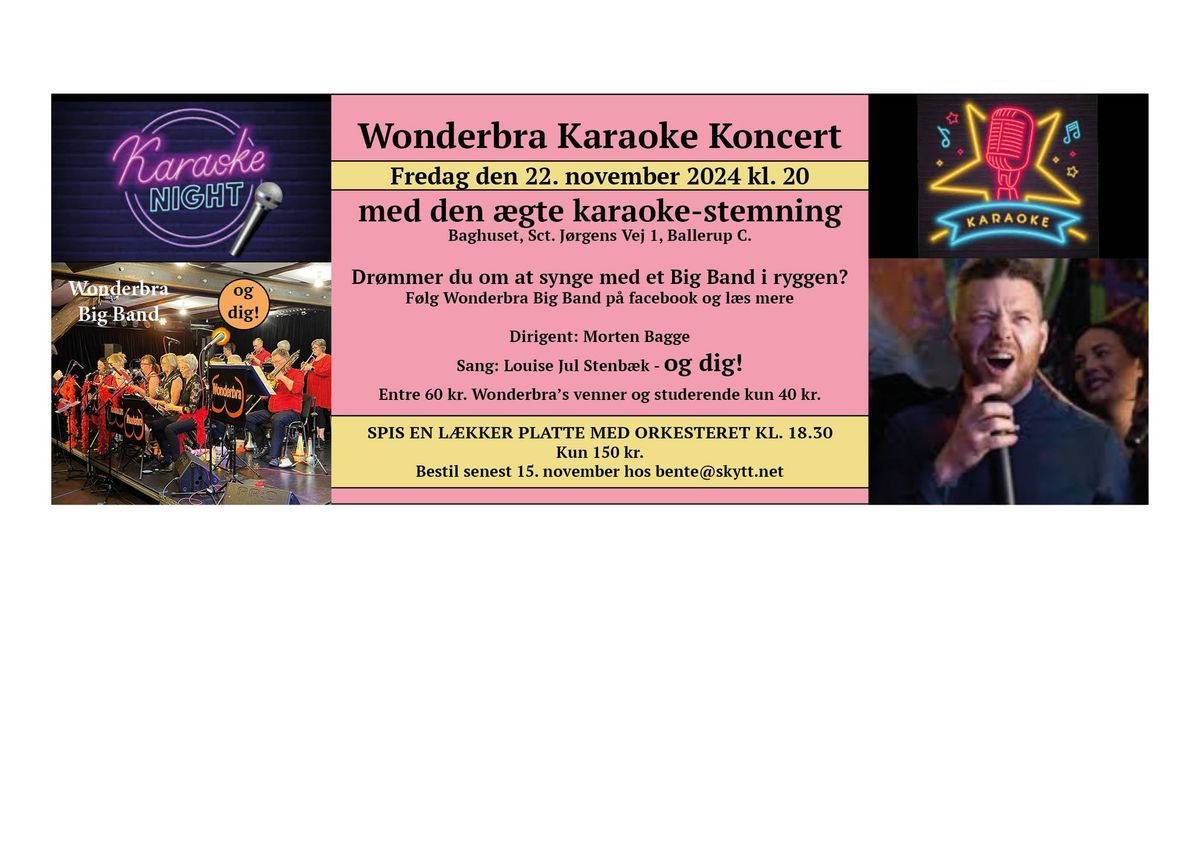 Karaoke Koncert med Wonderbra Big Band!