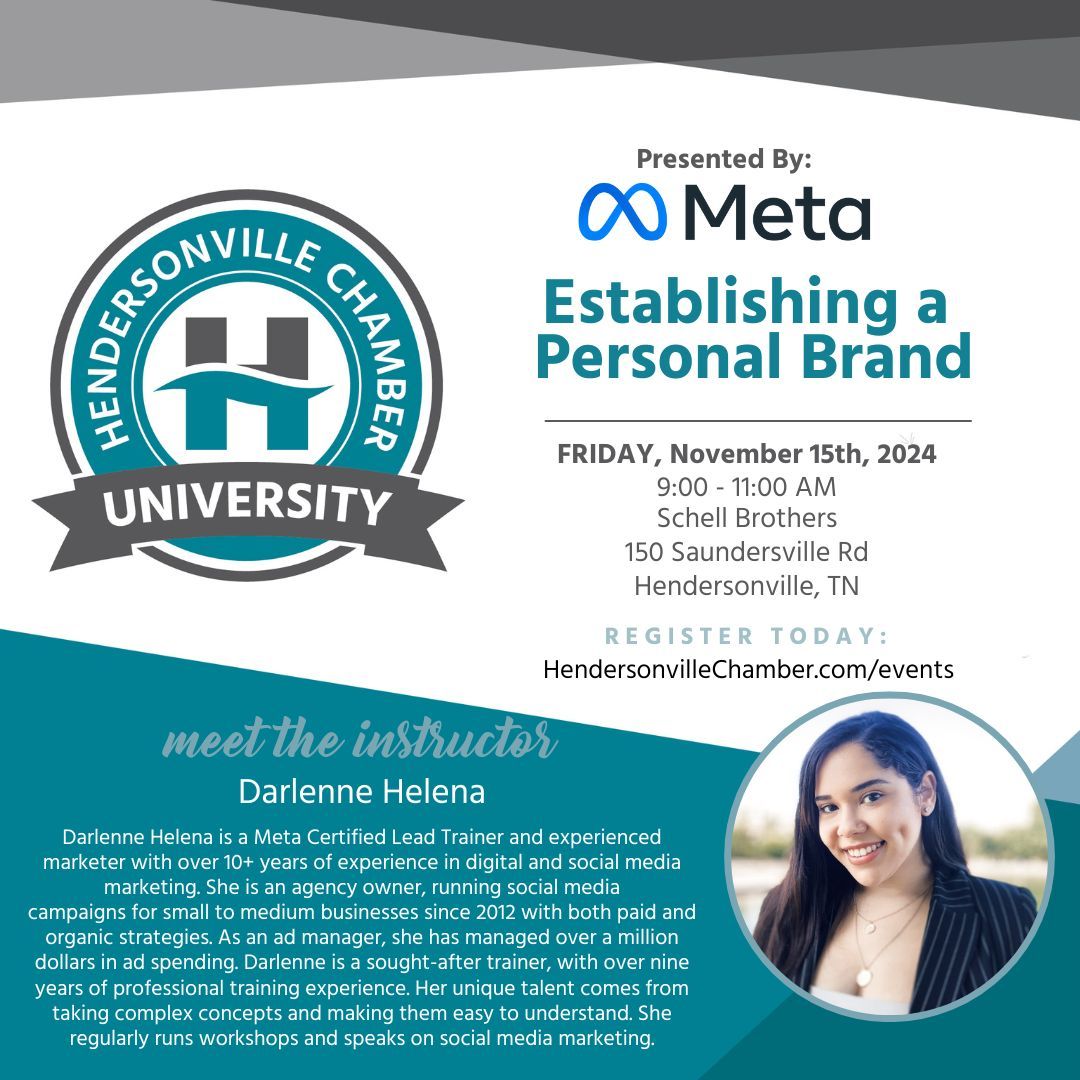 Chamber University: Establishing a Personal Brand