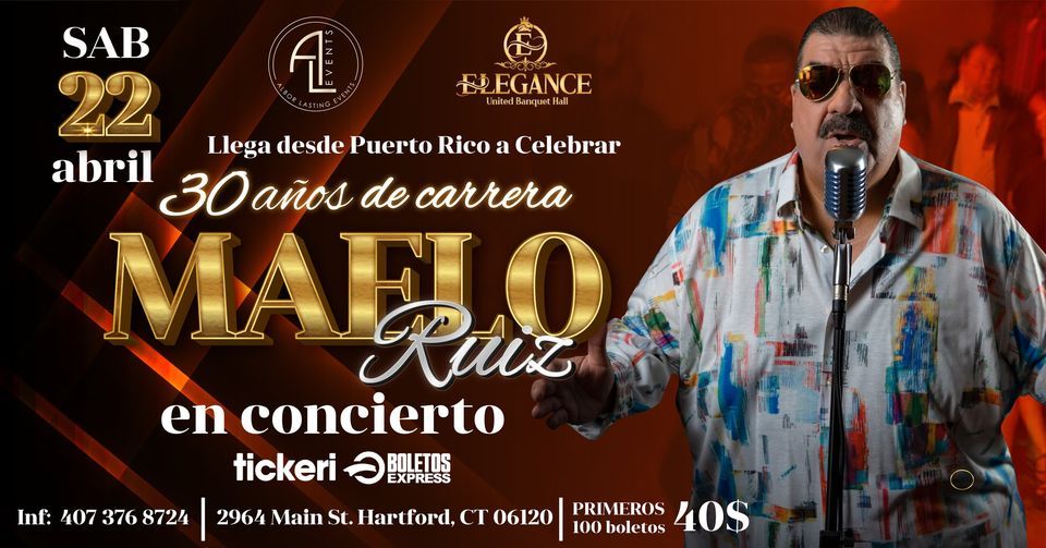 Maelo Ruiz en VIVO en Elegance United Banquet Hall, Hartford CT