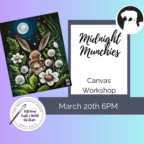 **20 SPOTS LEFT ** Sip and Paint- Midnight Munchies at Baer City Winery