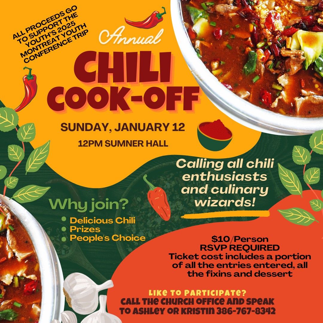 Youth Fundraiser: Chili Cook-Off