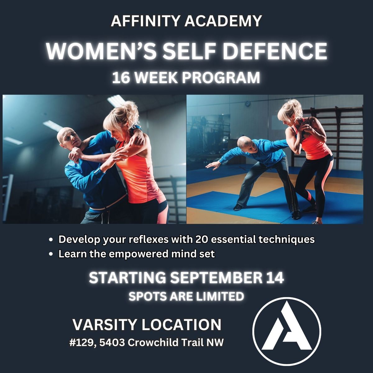 Women's Self Defence 16 WEEK PROGRAM - NW Calgary VARSITY