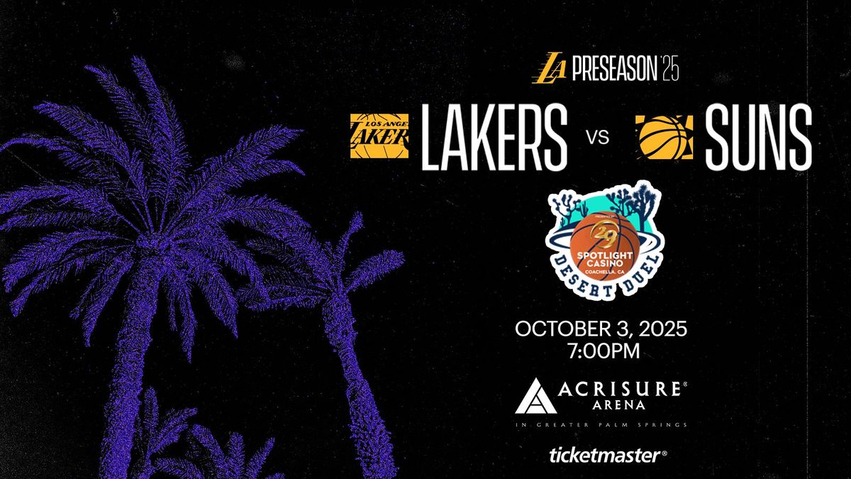 Preseason: Phoenix Suns at Los Angeles Lakers