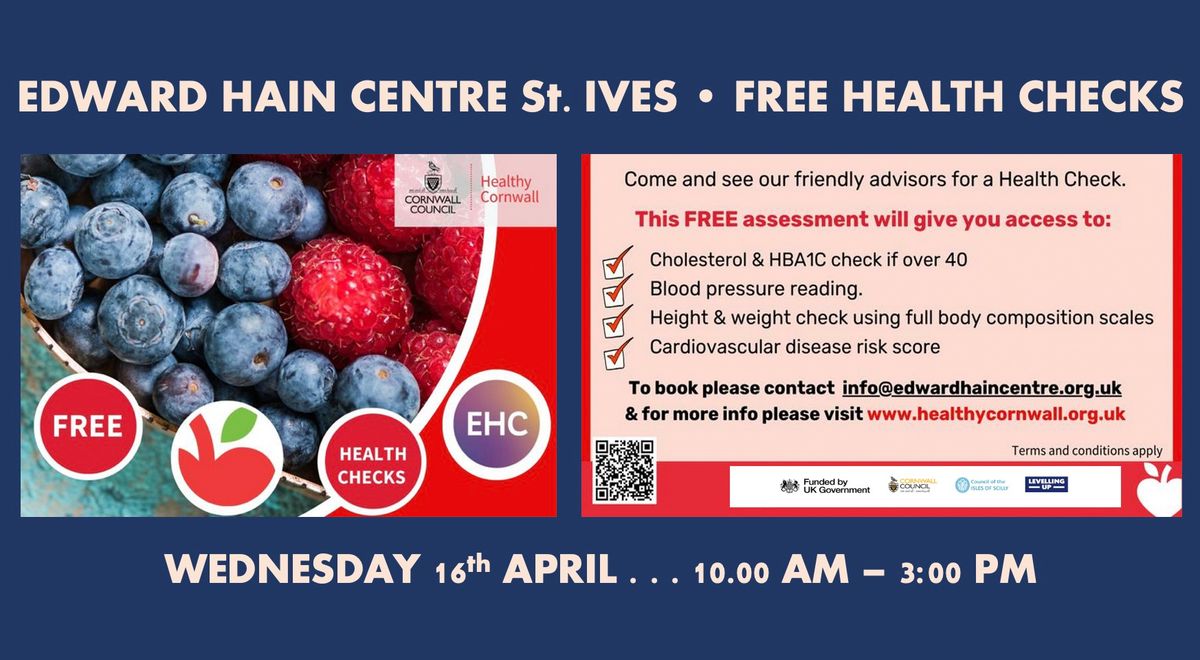 Healthy Cornwall - Free Health Checks