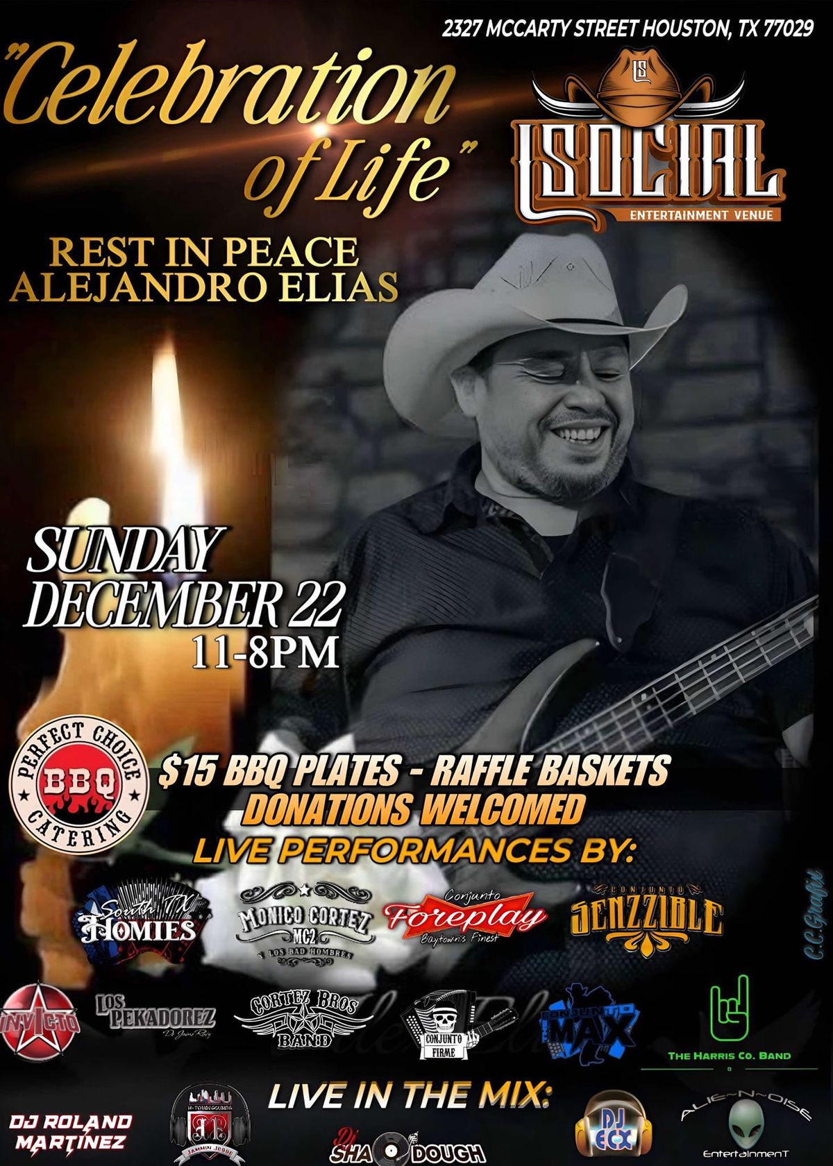 Celebration of Life BBQ Benefit & Concert for Alex Elias