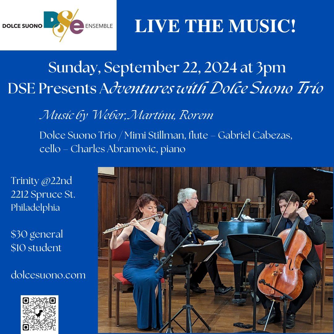 DSE Presents "Adventures with Dolce Suono Trio