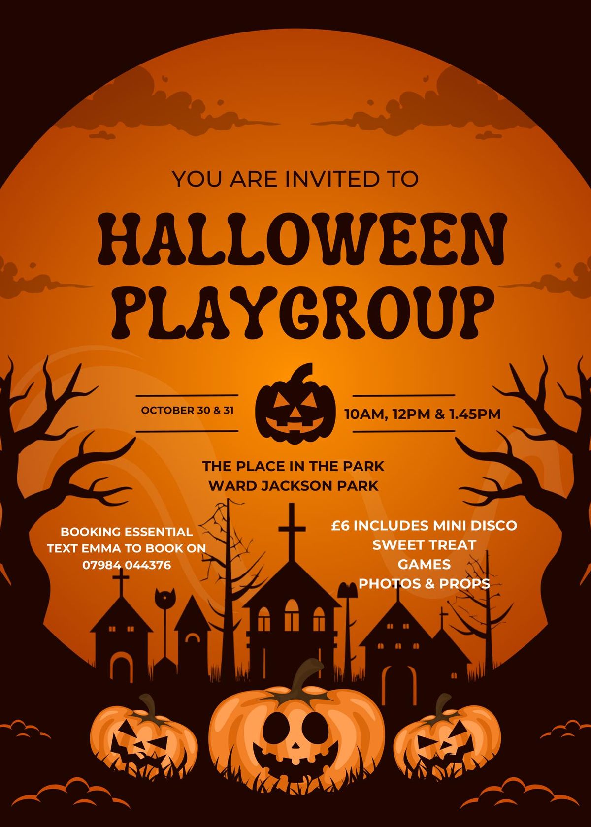 Halloween Playgroup @ Ward Jackson Park 