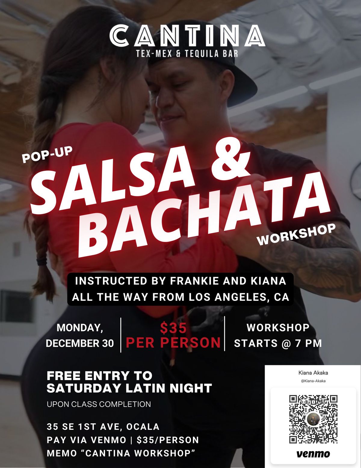 Pop Up Salsa & Bachata Workshop