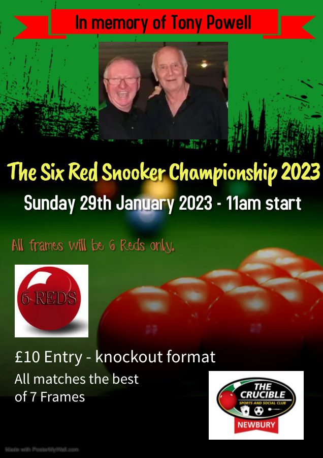 The Tony Powell Six Red Snooker Championship 2023