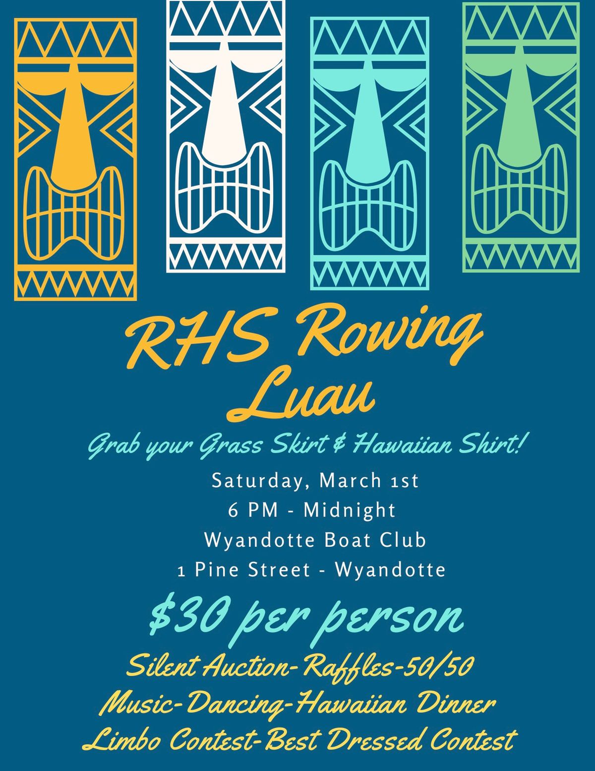 2025 RHS Rowing Luau Fundraiser