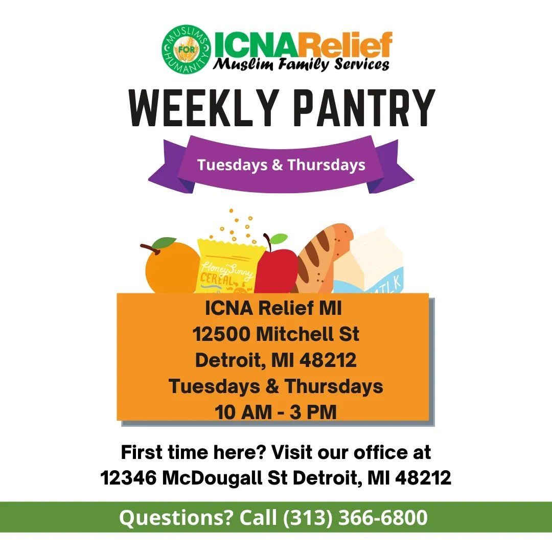 Detroit - WEEKLY SPECIALTY FOOD PANTRY at Muslim Family Services