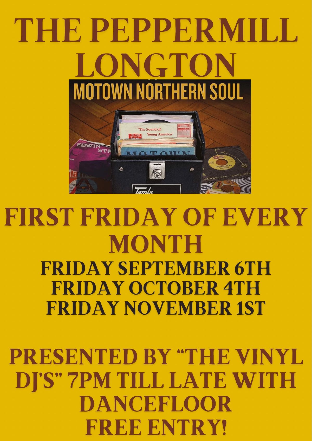 Motown & Northern Soul at The Pepper Mill