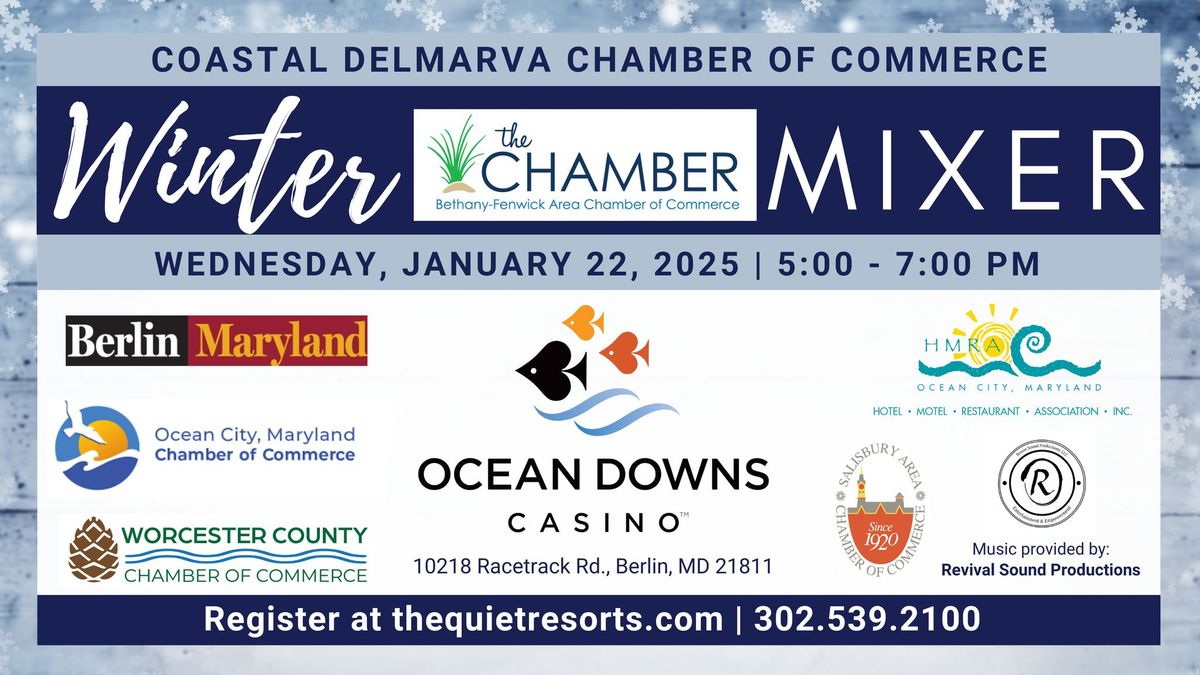 January 2025 Business After Hours: Mixer with Coastal Delmarva Chambers