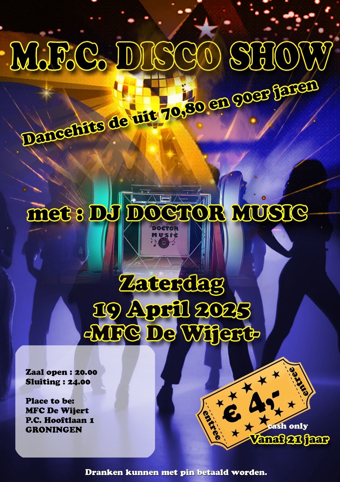 discoshow MFC De Wijert m.m.v. DJ Dr.MUSIC