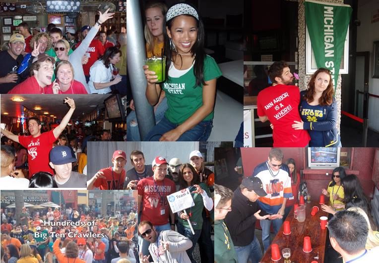 BIG TEN PUB CRAWL + 18th Annual + Hermosa Beach + Championship Game