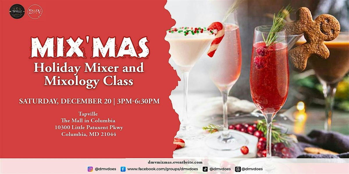 Mix\u2019MAS: Holiday Cocktail & Mocktail Making Experience