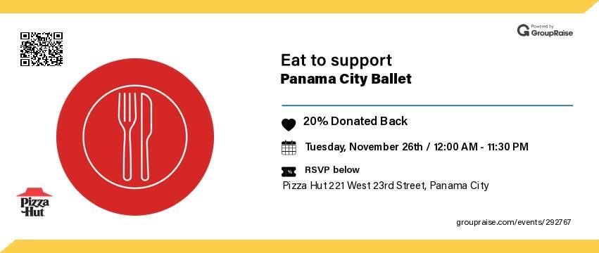 EAT TO SUPPORT PANAMA CITY BALLET!!!