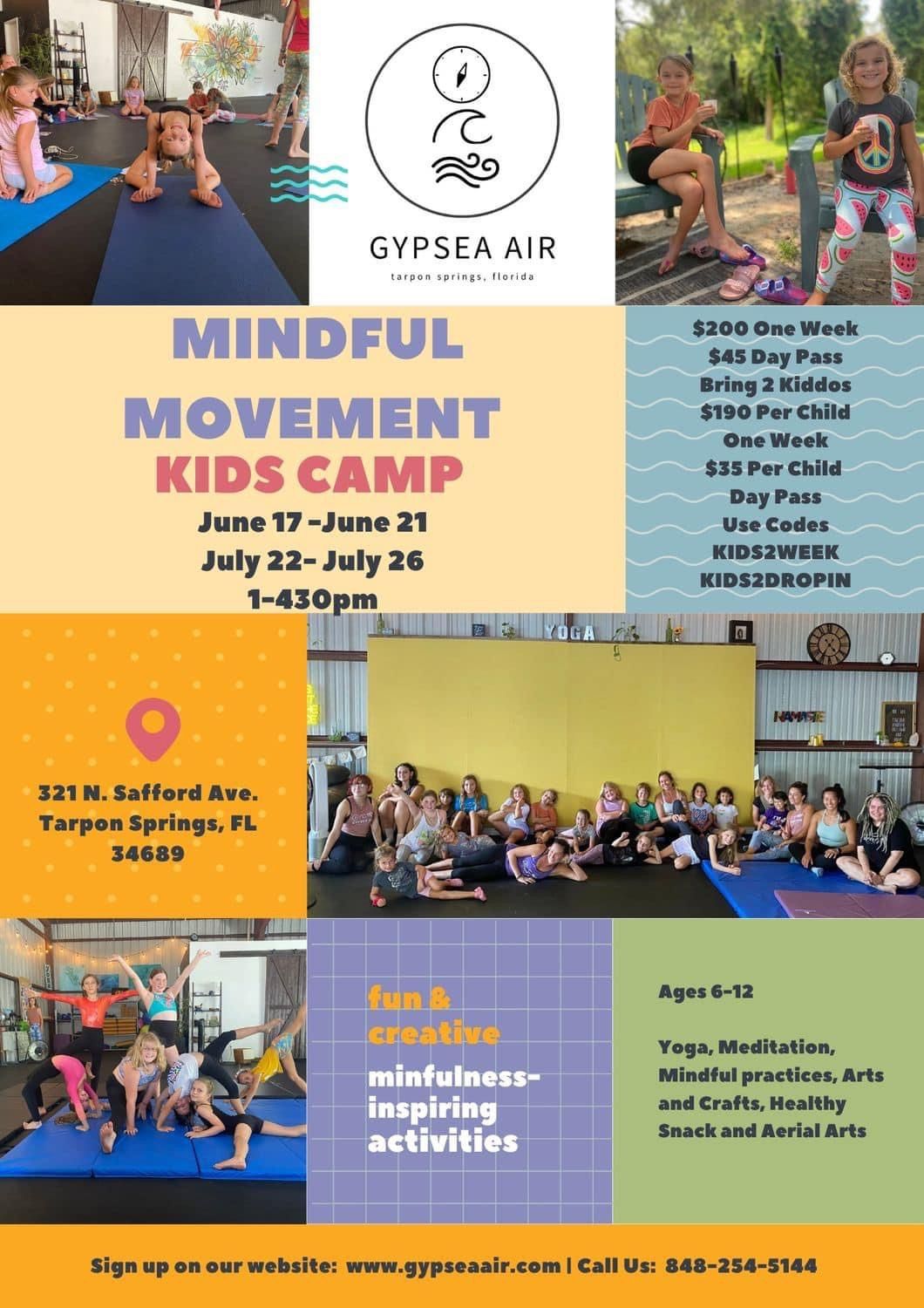 Mindful Movement Kid\u2019s Camp \u2014 July Week