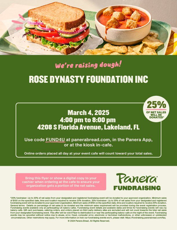 Panera Bread Fundraiser!