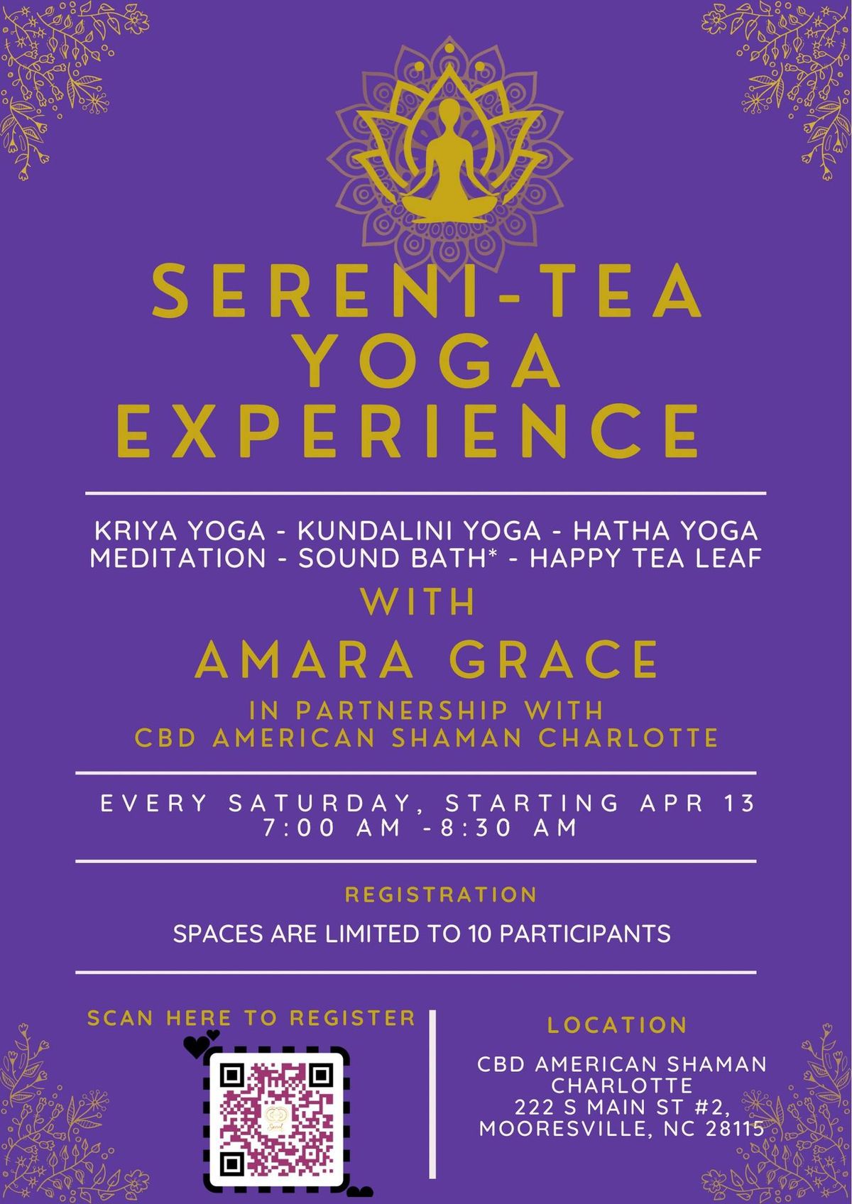 SereniTea Yoga Experience