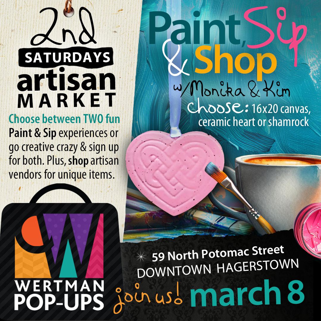 2nd Saturday Paint, Sip, Shop