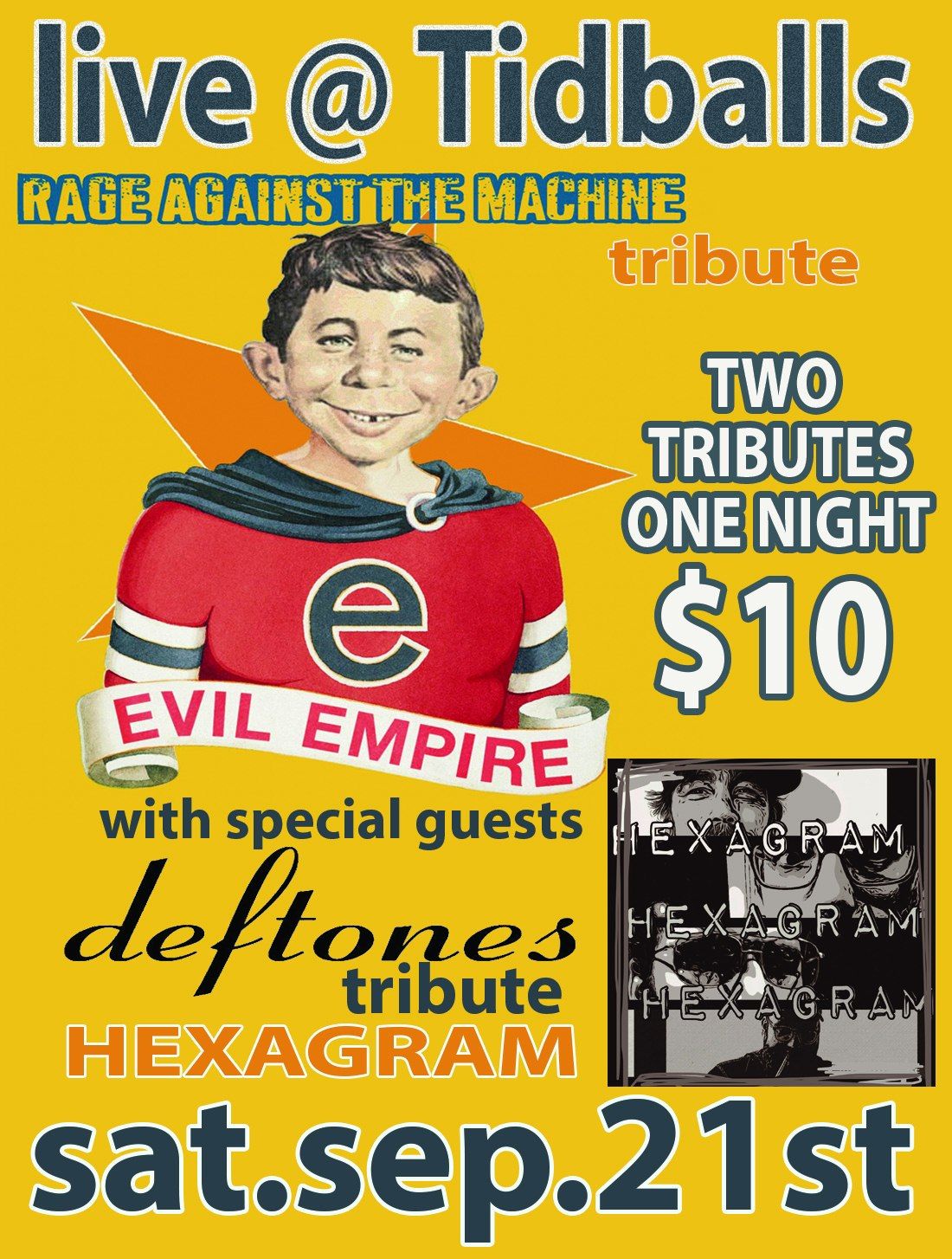 TWO TRIBUTES ONE NIGHT TIDBALLS