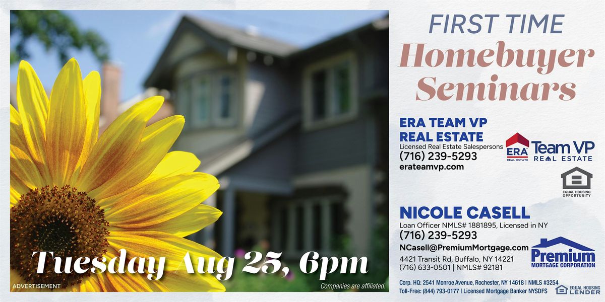 First Time Homebuyer Seminar!