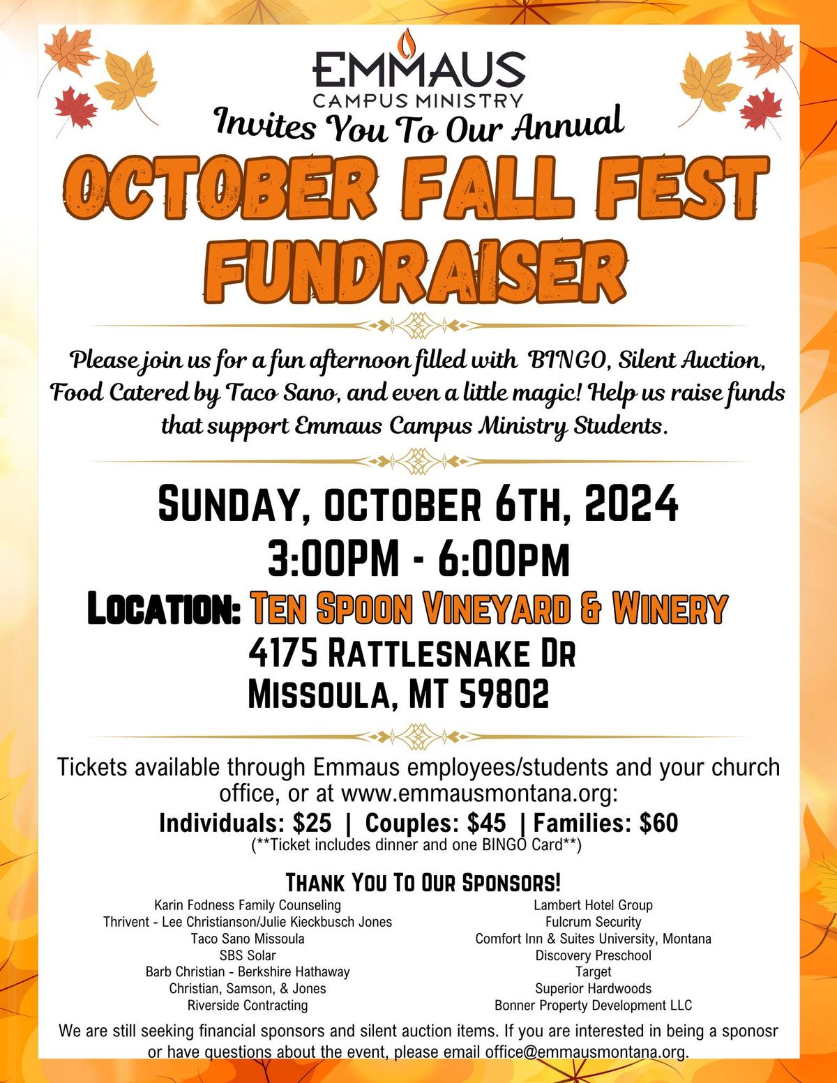 October Fall Fest Fundraiser