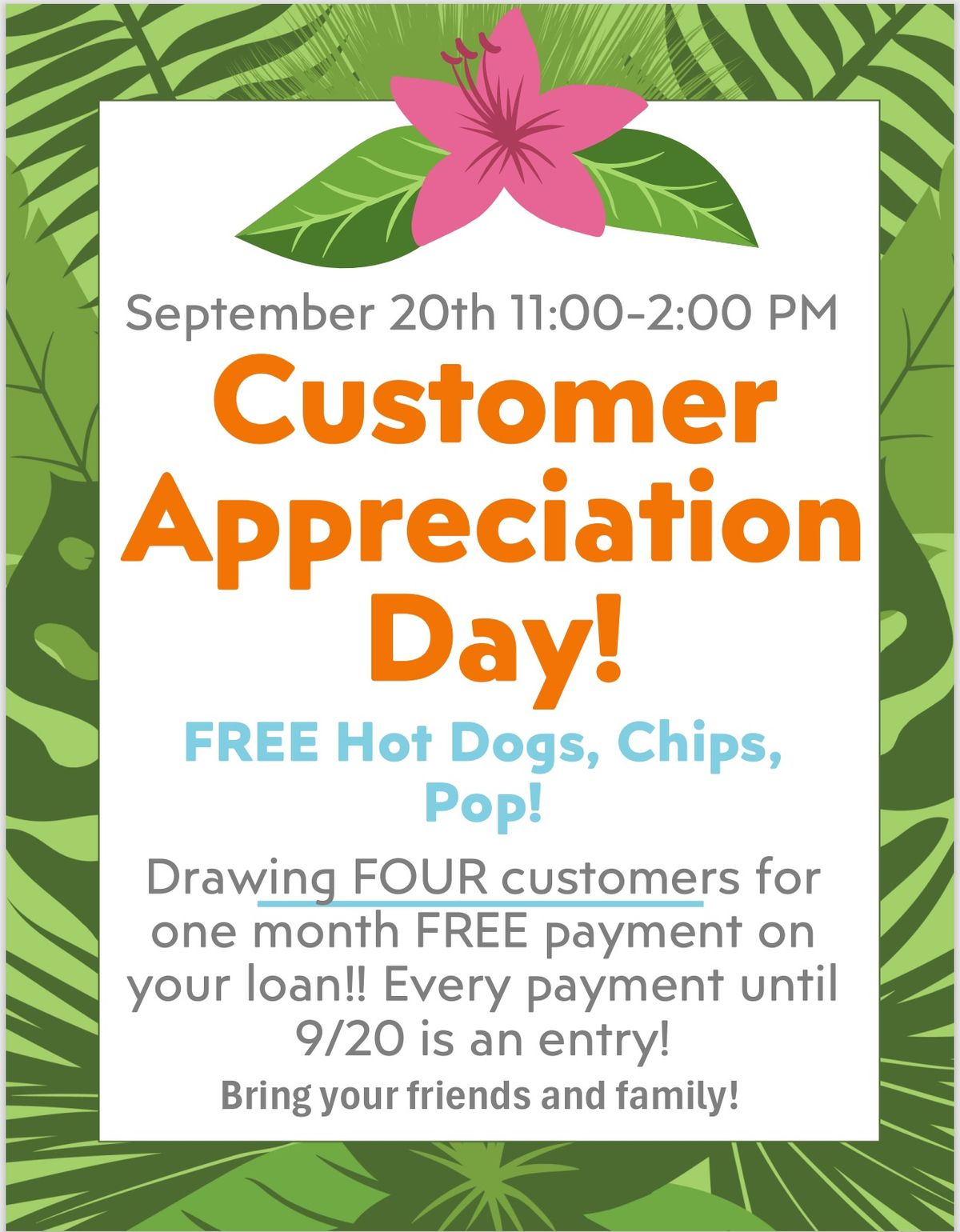 Customer Appreciation Day