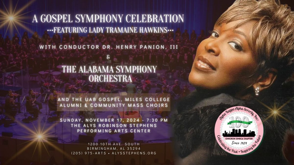 A Gospel Symphony Celebration Featuring Lady Tramaine Hawkins with Dr. Henry Panion, III & the ASO 