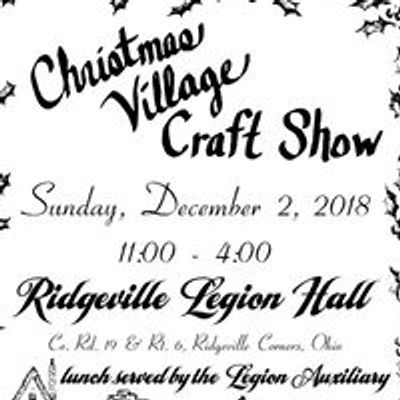 Christmas Village Craft Show, Ridgeville Corners, OH