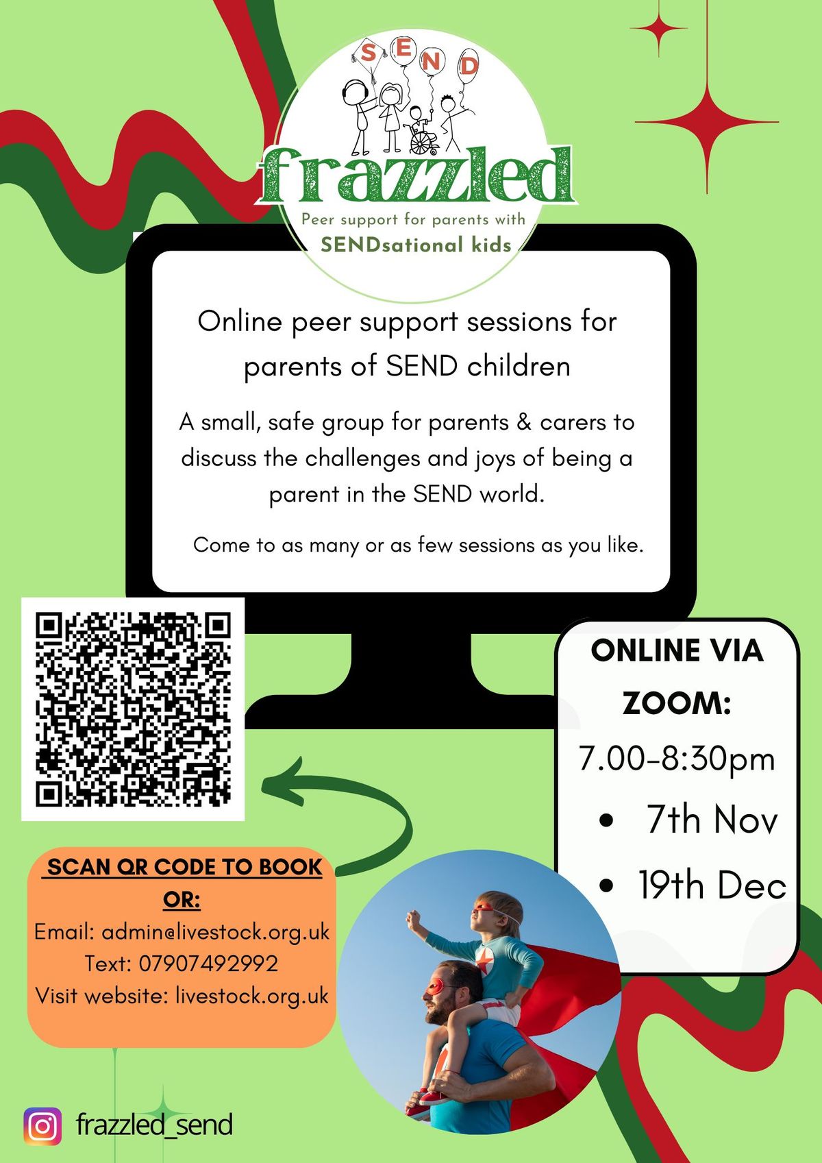 Frazzled -online session for parents\/carers of SEND children 