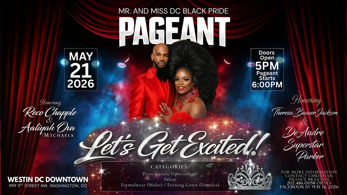 Mr. & Miss DC Black Pride Pageant 2026