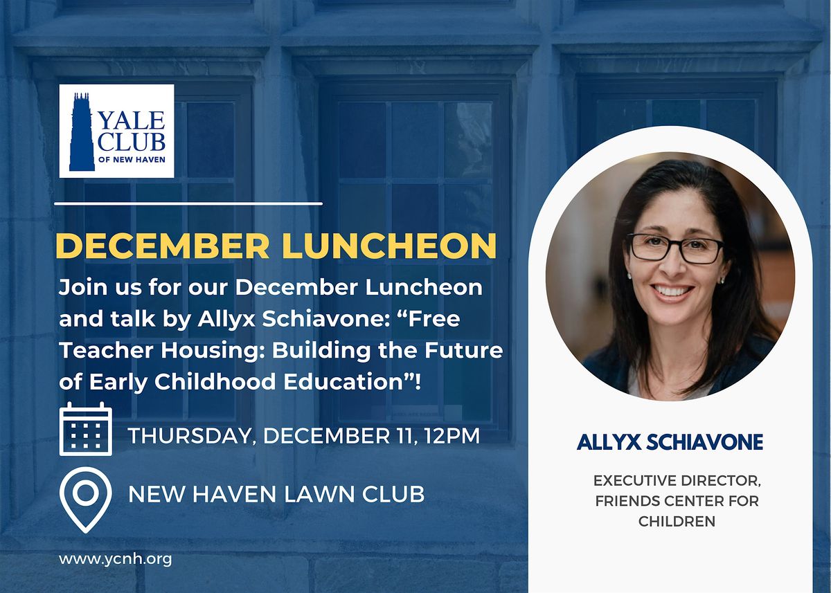 December 11th, 2025 Luncheon & Speaker: Allyx Schiavone!