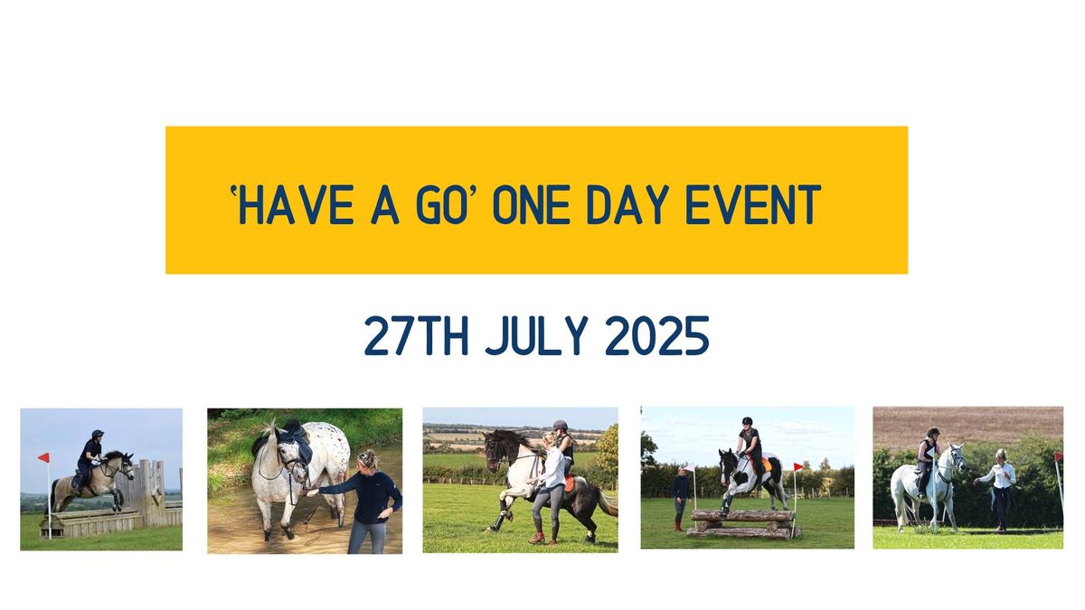 'Have a go' One Day Event (July 2025)