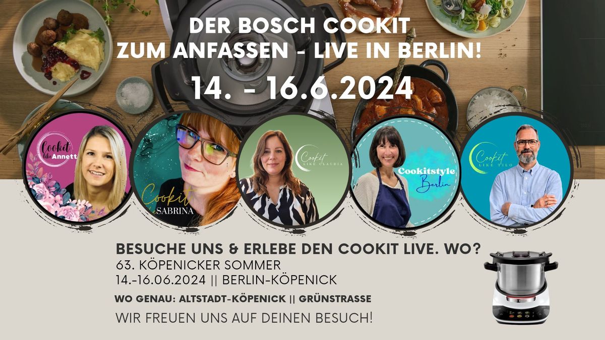 Erlebe den Bosch Cookit live auf dem 63. K\u00f6penicker Sommer