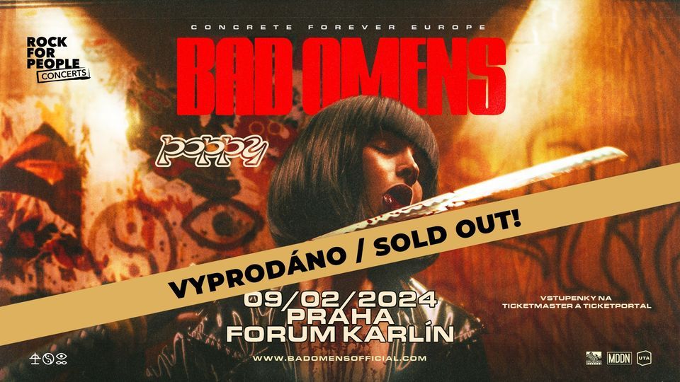 BAD OMENS (US) + Support: Poppy - Prague - VENUE UPGRADED!