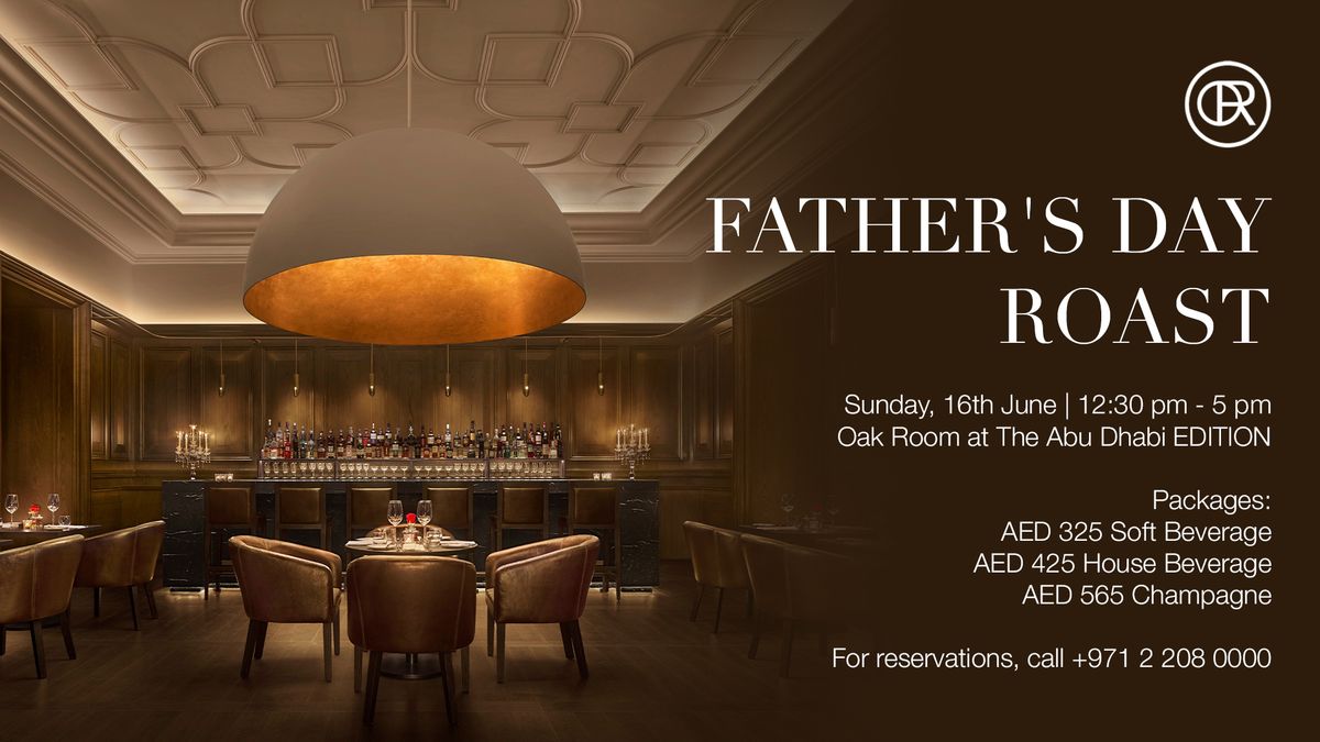 Father's Day Roast at Oak Room