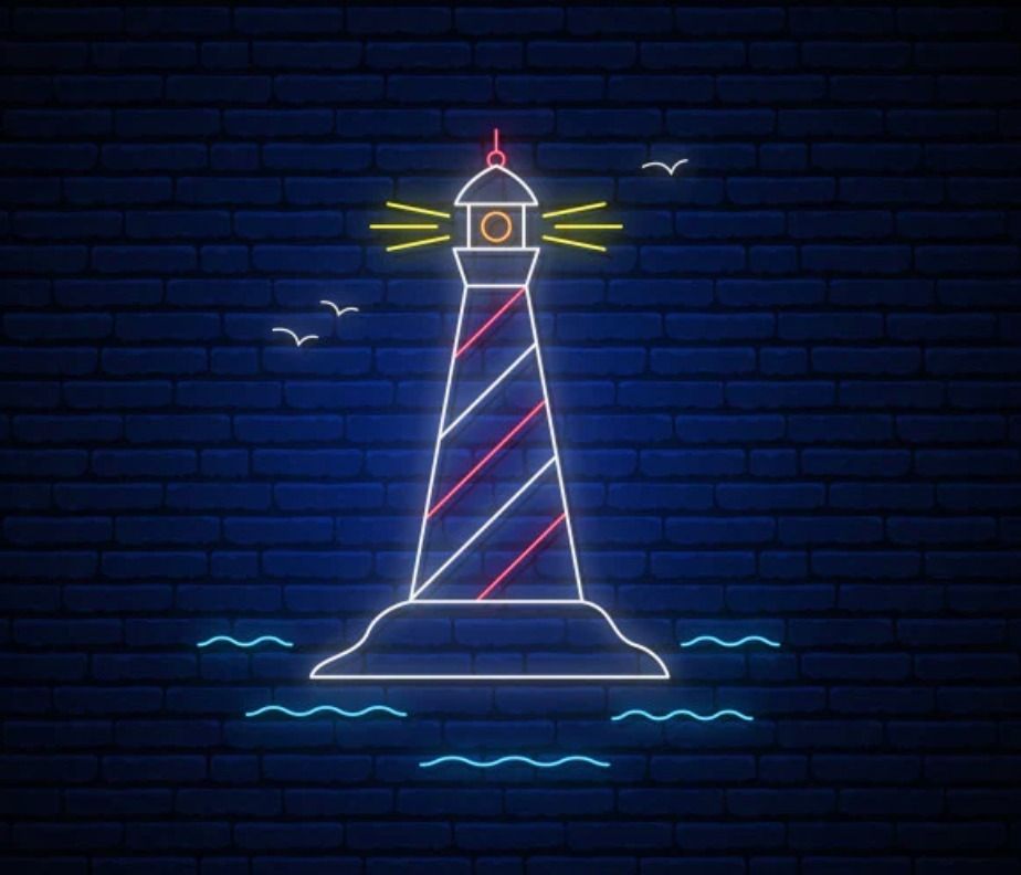 Neon Lighthouse