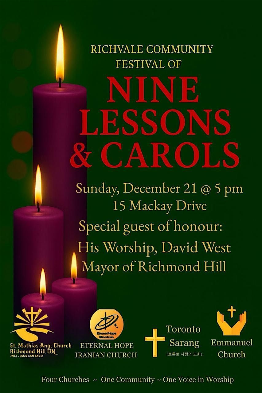 Richvale Community Festival of Nine Lessons & Carols