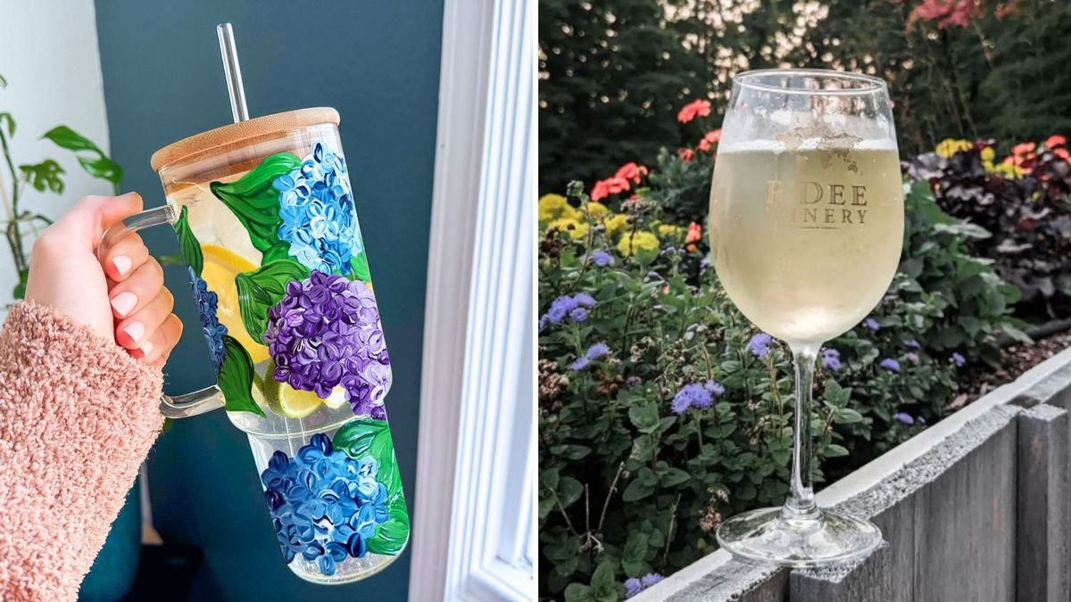 *Spring Preview* Hydrangea Tumbler Paint and Sip