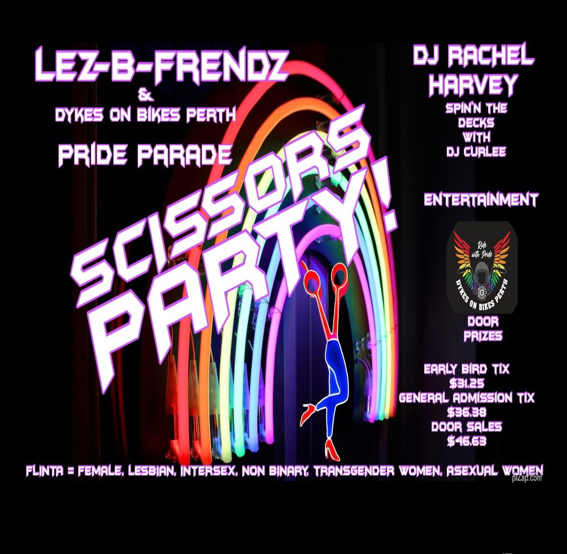 Lez-B-Frendz Pride Scissors Party