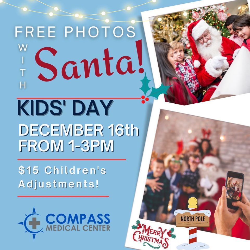 Kids Adjustments and Photos with Santa