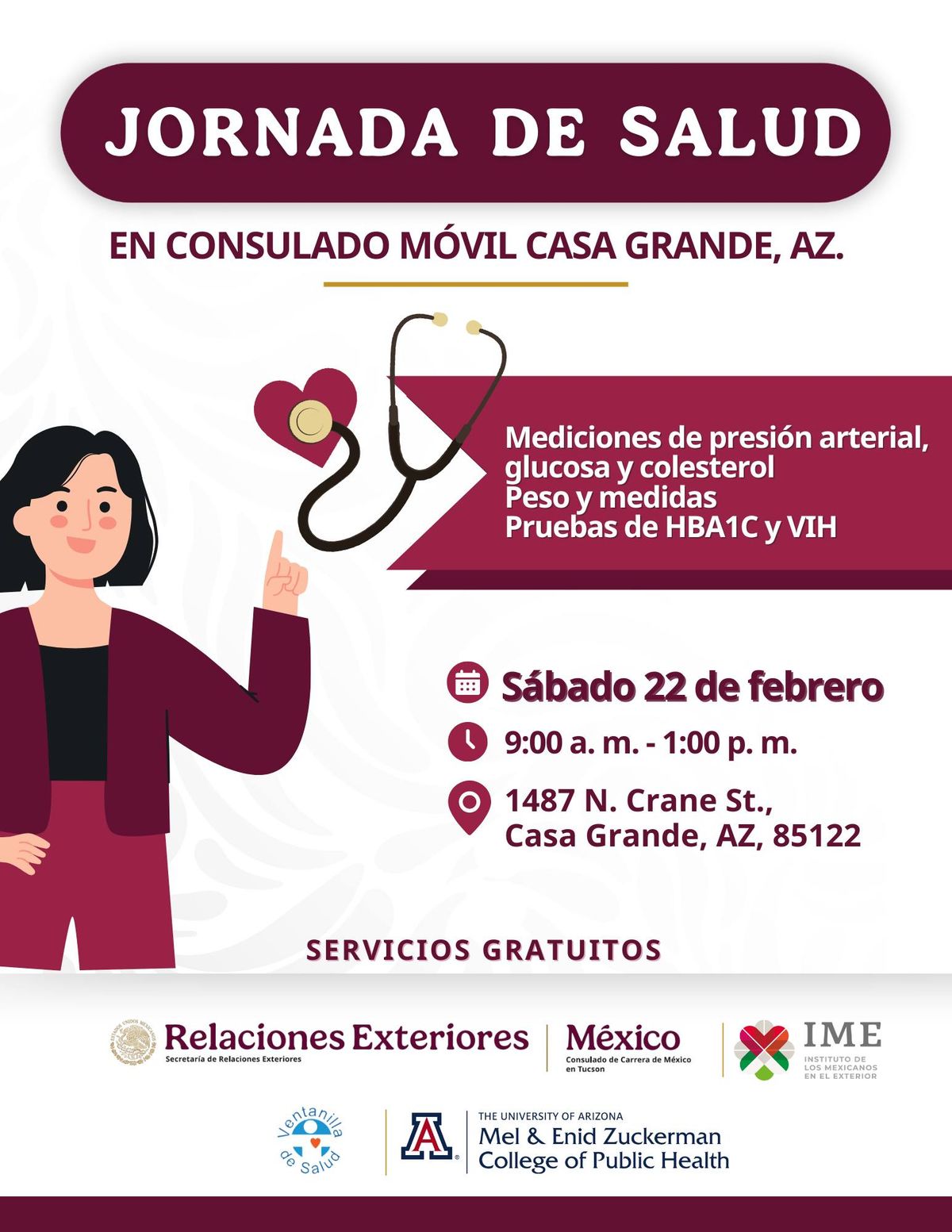 Jornada de Salud en Casa Grande, Arizona.