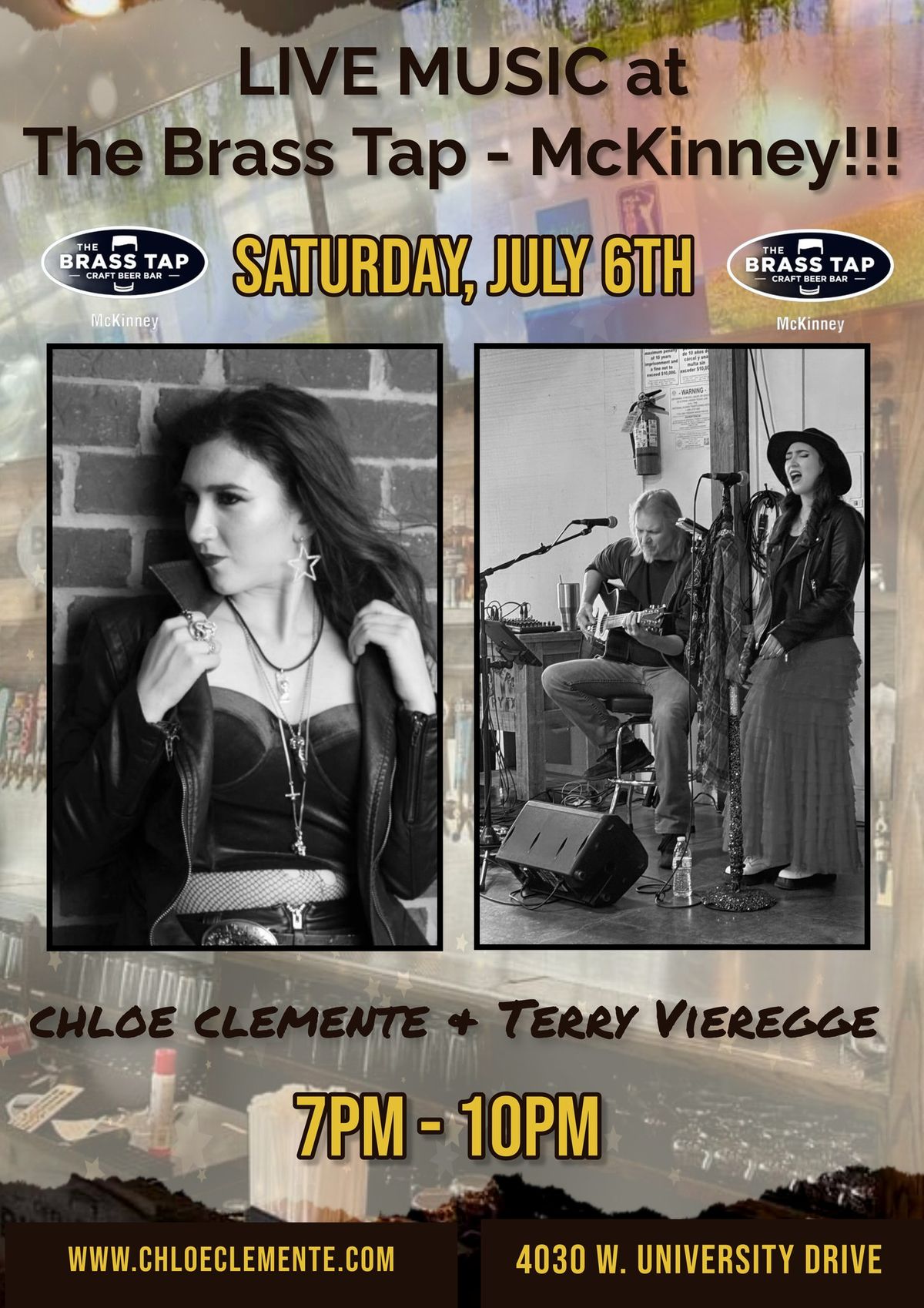 Chloe Clemente & Terry Vieregge LIVE at The Brass Tap - McKinney